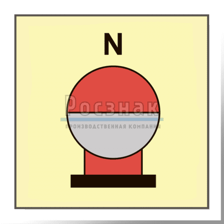 Знак IMO10.82ФС Стационарный сосуд пожаротушения, размещенный в защищаемой зоне для азота