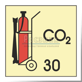 Знак IMO3.80ФС Передвижные огнетушители