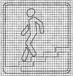Изображения знаков на масштабной сетке