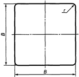 Рисунок Д.5. Размеры квадратных знаков