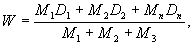 Содержание дефектных МСШ W, %,